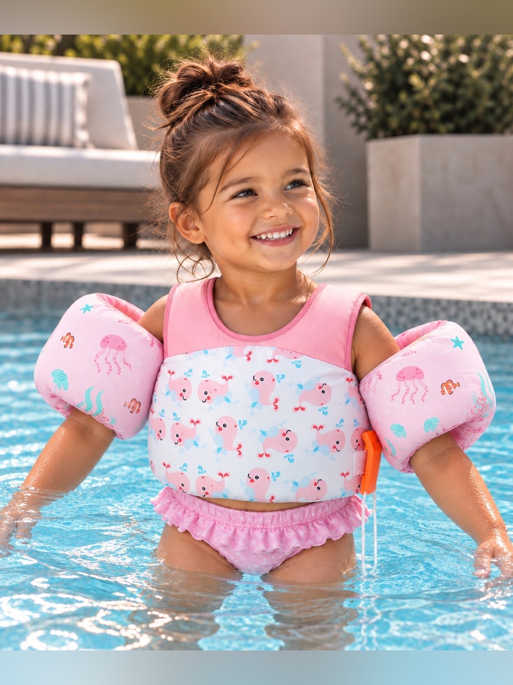 HeySplash Children’s Swim Vest Puddle Float Jumper with Safety Buckle Size Large
